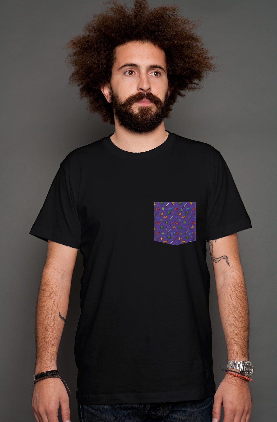 Essentials Pocket Tee Pizza Power