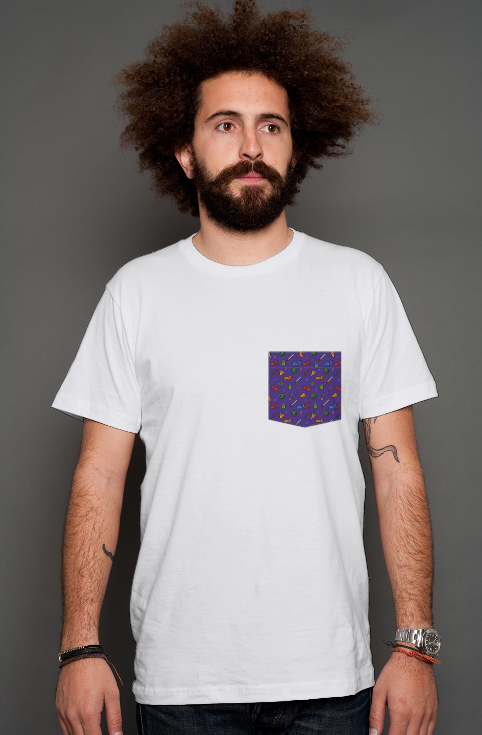 Essentials Pocket Tee Pizza Power