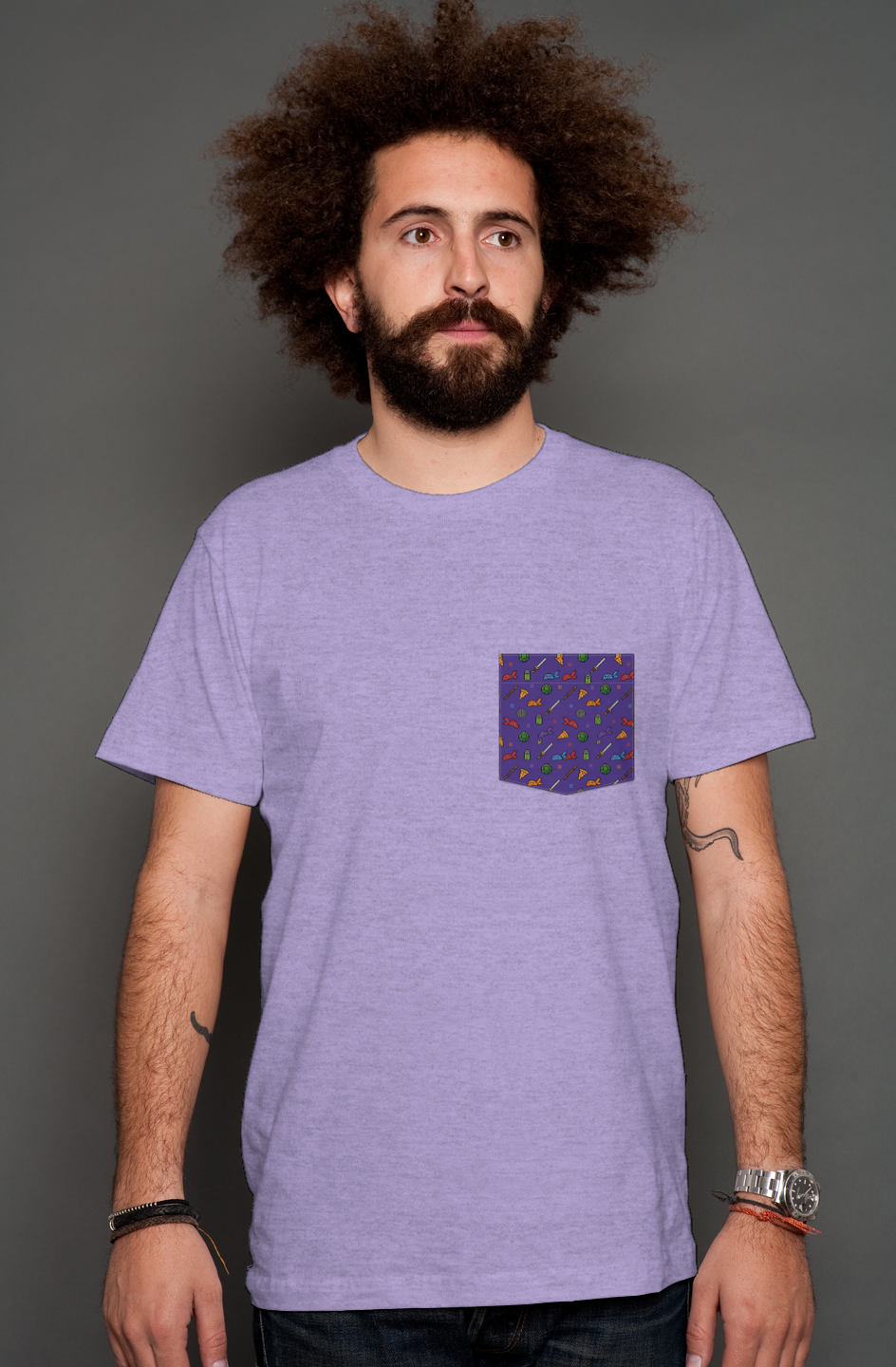 Essentials Pocket Tee Pizza Power