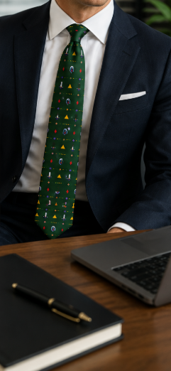 Handmade Silk Tie - A Legendary Adventure